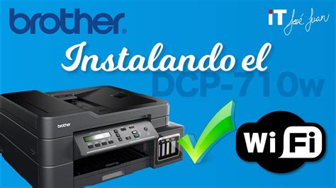 instalar impresora brother dcp t710w.